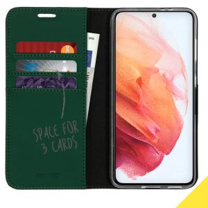 Accezz Wallet Softcase Bookcase Samsung Galaxy S21 - Groen