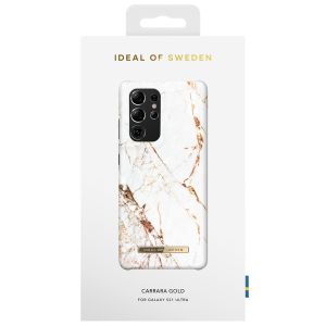 iDeal of Sweden Fashion Backcover Samsung Galaxy S21 Ultra - Carrara Gold