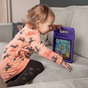 iMoshion Kidsproof Backcover met handvat iPad Air 5 (2022) / Air 4 (2020) - Paars