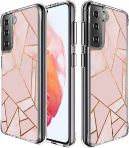 iMoshion Design hoesje Samsung Galaxy S21 - Grafisch Koper / Roze