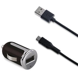 Celly USB Car Charger + USB-C kabel - 2,4A