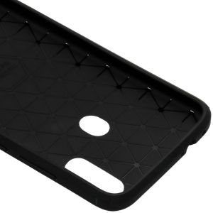 Brushed Backcover Xiaomi Redmi Note 7 (Pro) - Zwart