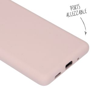Accezz Liquid Silicone Backcover Samsung Galaxy S20 FE - Roze