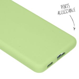Accezz Liquid Silicone Backcover Galaxy S21 Plus - Groen