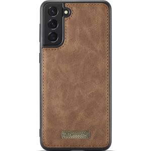 CaseMe Luxe 2 in 1 Portemonnee Bookcase Samsung Galaxy S21 - Bruin