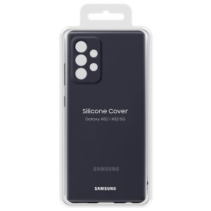Samsung Originele Silicone Backcover Samsung Galaxy A52(s) (5G/4G) - Zwart