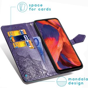 iMoshion Mandala Bookcase Oppo A73 (5G) - Paars