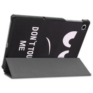 iMoshion Design Trifold Bookcase Lenovo Tab M10 Plus / M10 FHD Plus - Don't touch