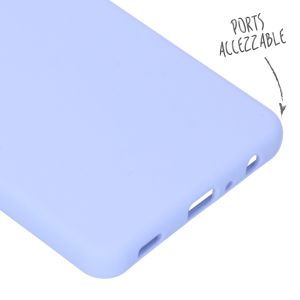Accezz Liquid Silicone Backcover Samsung Galaxy A72 - Paars