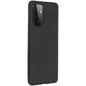 Carbon Softcase Backcover Samsung Galaxy A72 - Zwart