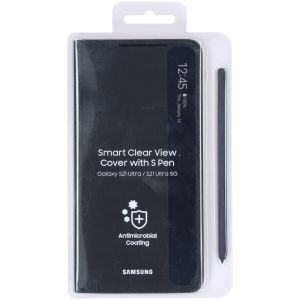 Samsung Originele Clear View Bookcase + S Pen Galaxy S21 Ultra - Zwart