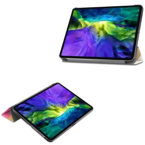 iMoshion Design Trifold Bookcase iPad Pro 11 (2022 / 2021 / 2020 / 2018) - Meerkleurig