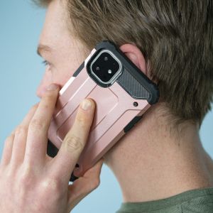 iMoshion Rugged Xtreme Backcover OnePlus 9 - Rosé Goud