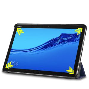 iMoshion Trifold Bookcase Huawei MediaPad M5 Lite 10.1 inch - Blauw