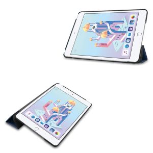 iMoshion Trifold Bookcase iPad Mini 5 (2019) / Mini 4 (2015) - Donkerblauw