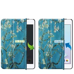 iMoshion Design Trifold Bookcase iPad Mini 5 (2019) / Mini 4 (2015) - Green Plant Design