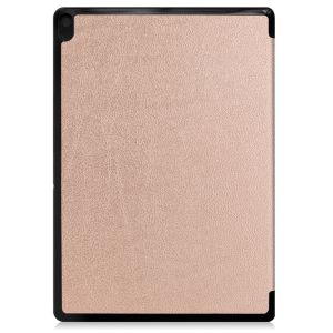 iMoshion Trifold Bookcase Lenovo Tab E10 - Rosé Goud