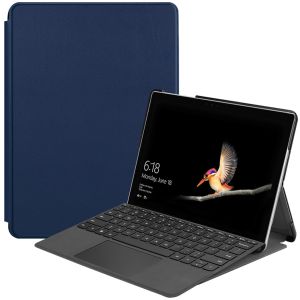 iMoshion Trifold Bookcase Microsoft Surface Go 4 / Go 3 / Go 2 - Donkerblauw