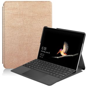 iMoshion Trifold Bookcase Microsoft Surface Go 4 / Go 3 / Go 2 - Goud