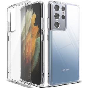 Ringke Fusion Backcover Samsung Galaxy S21 Ultra - Transparant