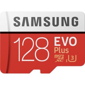Samsung 128GB EVO Plus microSDXC geheugenkaart klasse 10 + adapter