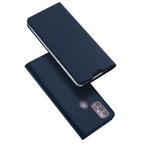 Dux Ducis Slim Softcase Bookcase Motorola Moto G30 / G20 / G10 (Power)-Blauw