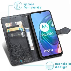 iMoshion Mandala Bookcase Motorola Moto G30 / G20 / G10 (Power) - Zwart