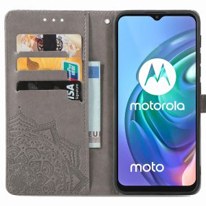 iMoshion Mandala Bookcase Motorola Moto G30 / G20 / G10 (Power) - Grijs