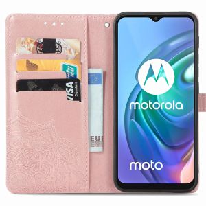 iMoshion Mandala Bookcase Motorola Moto G30 / G20 / G10 (Power) - Rosé Goud