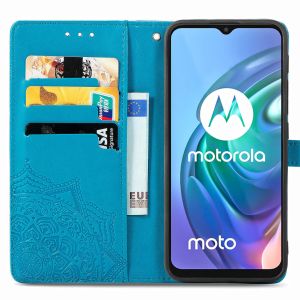 iMoshion Mandala Bookcase Motorola Moto G30 / G20 / G10 (Power) - Turquoise