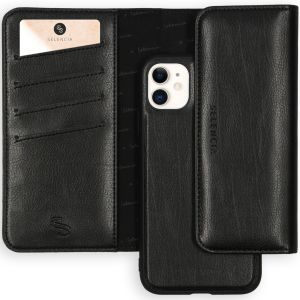 Selencia Eny Uitneembare Vegan Lederen Clutch voor de iPhone 11 - Zwart |  Smartphonehoesjes.nl