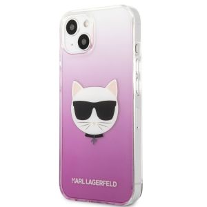 Karl Lagerfeld Hardcase Backcover Choupette iPhone 13 Mini - Roze