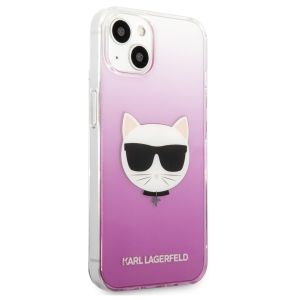 Karl Lagerfeld Hardcase Backcover Choupette iPhone 13 Mini - Roze