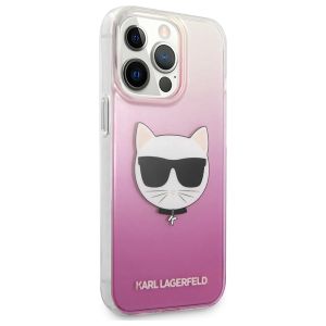 Karl Lagerfeld Hardcase Backcover Choupette iPhone 13 Pro - Roze