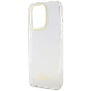 Guess Faceted Mirror Backcover iPhone 15 Pro - Blauw