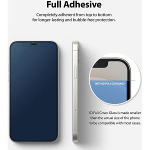 Ringke ID Glass Screenprotector iPhone 12 (Pro) - Zwart