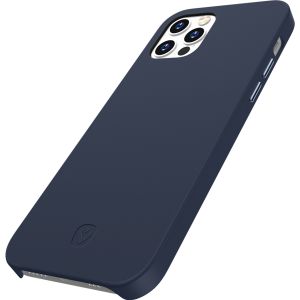 Valenta Luxe Leather Backcover iPhone 12 (Pro) - Donkerblauw
