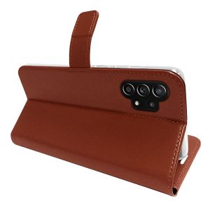 Valenta Leather Bookcase Samsung Galaxy A32 (5G) - Bruin