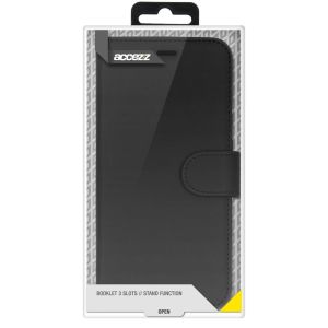 Accezz Wallet Softcase Bookcase Motorola Moto G100 - Zwart
