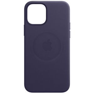 Apple Leather Backcover MagSafe iPhone 12 Pro Max - Deep Violet