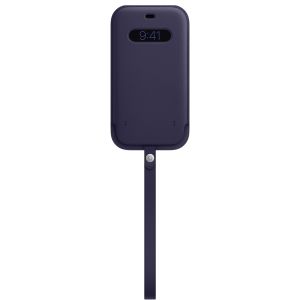 Apple Leather Sleeve MagSafe iPhone 12 Pro Max - Deep Violet