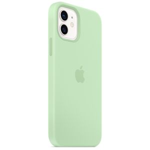 Apple Silicone Backcover MagSafe iPhone 12 (Pro) - Pistachio