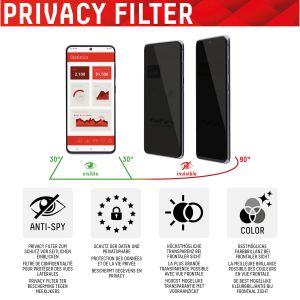 Displex Screenprotector Privacy Glass Full Cover Samsung Galaxy S22 Plus