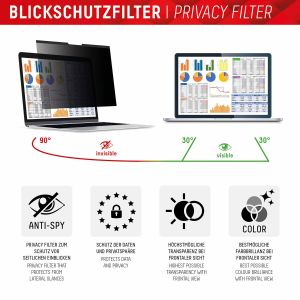 Displex Privacy Safe Magnetische Screenprotector MacBook Pro 16.2 inch - A2485 / A2780 / A2991 / A2141