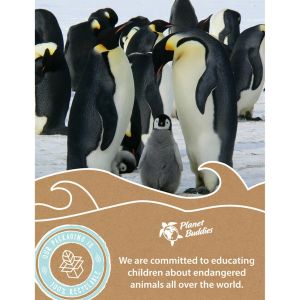 Planet Buddies Kids draadloze koptelefoon - Pinguïn