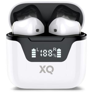 XQISIT TWS Button type TW200 - Draadloze oordopjes met oplaadcase - Wit