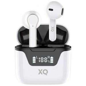 XQISIT TWS Button type TW200 - Draadloze oordopjes met oplaadcase - Wit