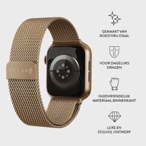 Burga Milanees bandje Apple Watch Series 1-9 / SE / Ultra (2) - 42/44/45/49mm - Goud