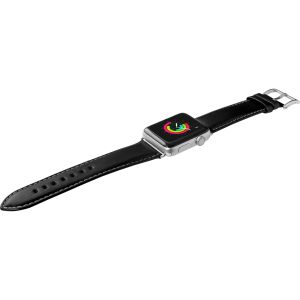 Laut Oxford Leather Apple Watch Series 1-8 / SE / Ultra - 42/44/45/49 mm - Zwart