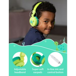Planet Buddies Kids koptelefoon - Schildpad
